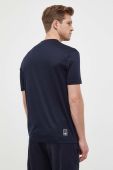 Футболка Emporio Armani чоловічий колір синій однотонний