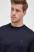 Футболка Emporio Armani чоловічий колір синій однотонний