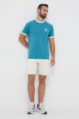 Бавовняна футболка adidas Originals колір бірюзовий з аплікацією