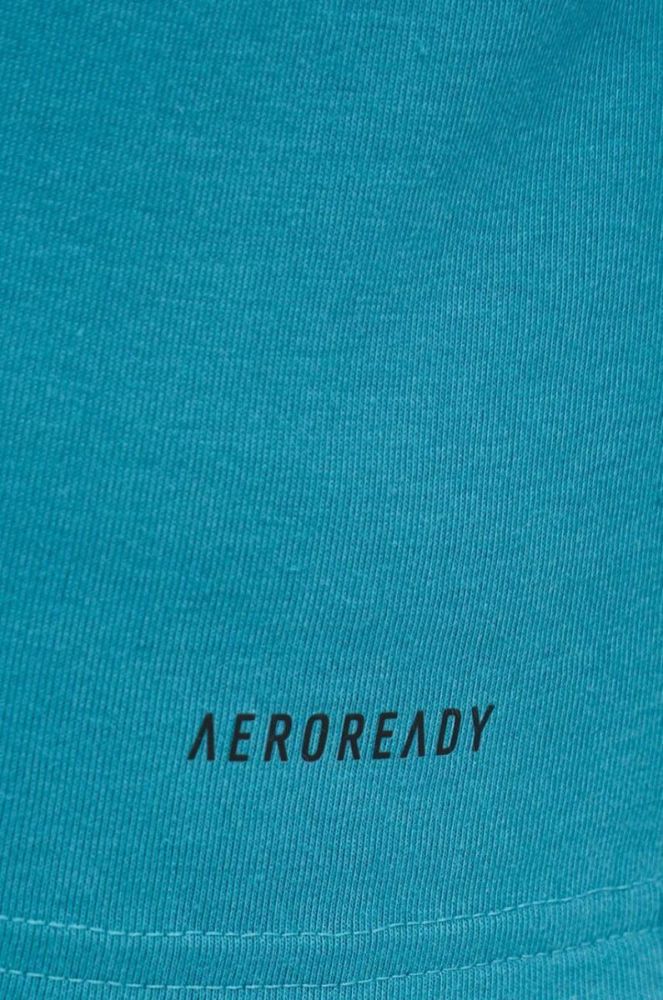 Тренувальна футболка adidas Performance Train Essentials колір зелений однотонна фото 6