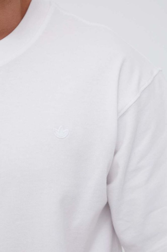 Бавовняна футболка adidas Originals колір білий з аплікацією фото 5