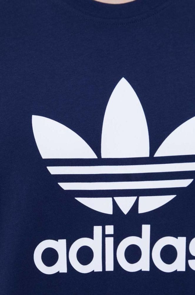Бавовняна футболка adidas Originals колір синій з принтом (3501827) фото 5