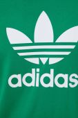 Бавовняна футболка adidas Originals колір зелений з принтом (3388933)