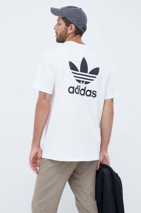 Бавовняна футболка adidas Originals колір білий з принтом (3439748)