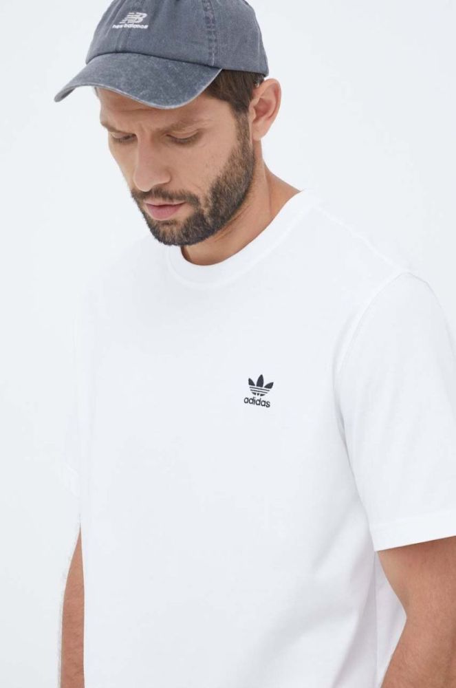 Бавовняна футболка adidas Originals колір білий з принтом (3439748) фото 4