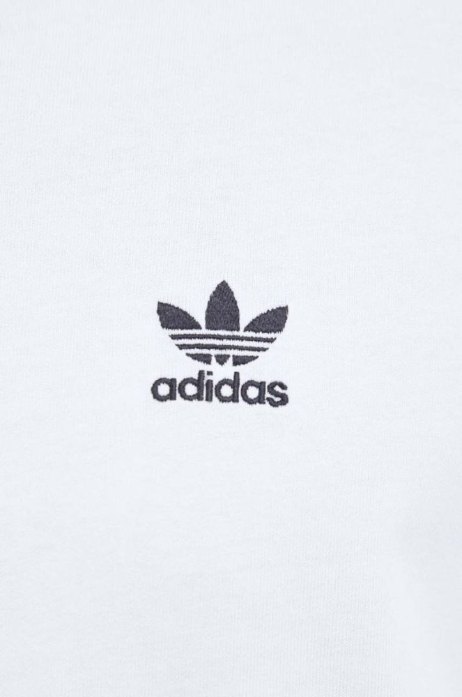 Бавовняна футболка adidas Originals колір білий з принтом (3439748) фото 5