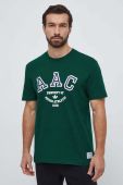 Бавовняна футболка adidas Originals чоловічий колір зелений з принтом (3691487)