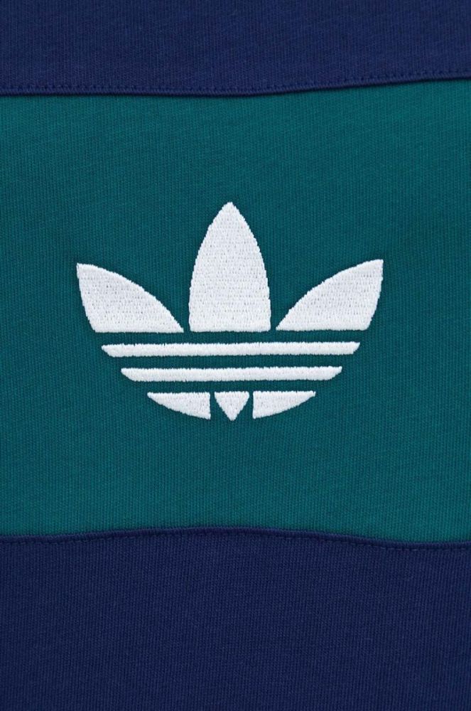 Бавовняна футболка adidas Originals колір синій з аплікацією фото 5