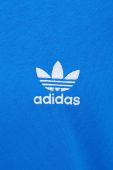 Бавовняна футболка adidas Originals з аплікацією колір блакитний (3455521)