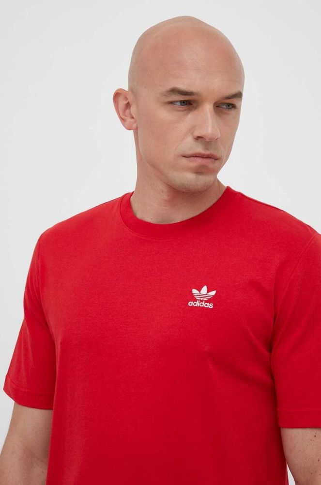 Бавовняна футболка adidas Originals колір червоний з аплікацією (3363617)