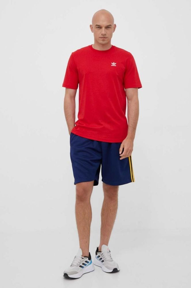 Бавовняна футболка adidas Originals колір червоний з аплікацією (3363617) фото 2