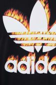 Бавовняний лонгслів adidas Originals колір чорний з принтом (3320137)