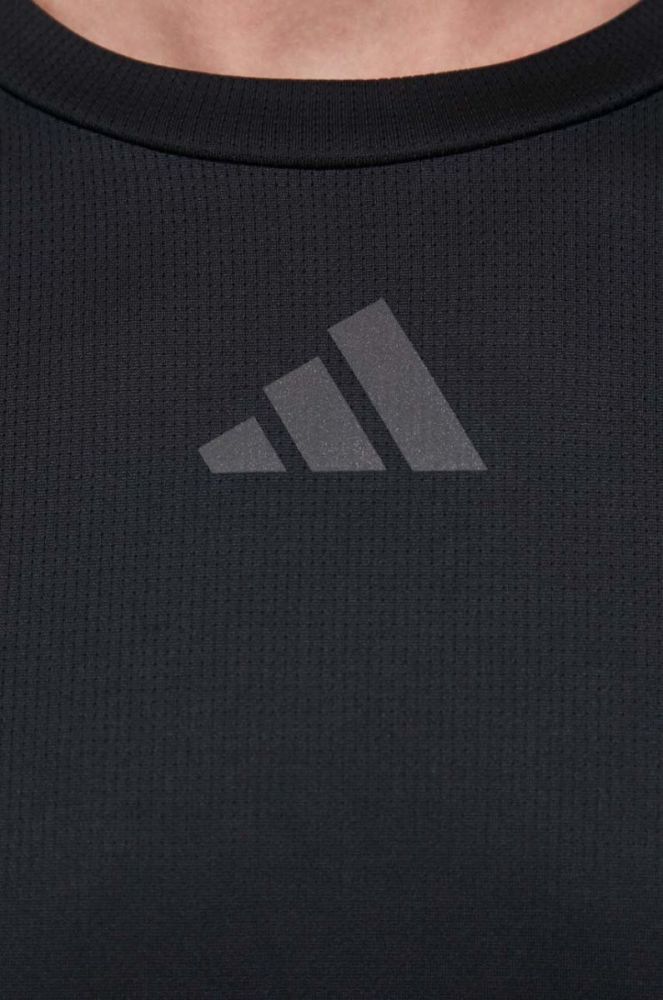 Тренувальна футболка adidas Performance HIIT Slg колір чорний з принтом фото 5