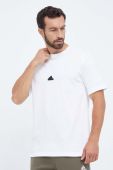 Бавовняна футболка adidas Z.N.E колір білий з аплікацією