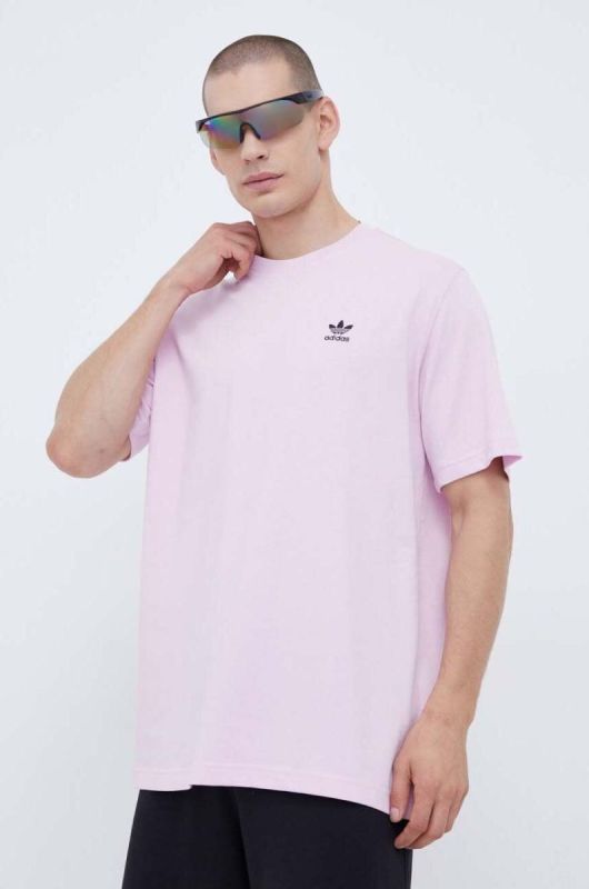 Бавовняна футболка adidas Originals колір рожевий з аплікацією фото 2