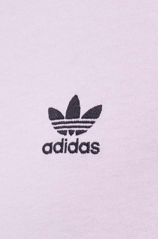 Бавовняна футболка adidas Originals колір рожевий з аплікацією фото 6