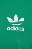 Бавовняна футболка adidas Originals колір зелений з принтом (3363627)