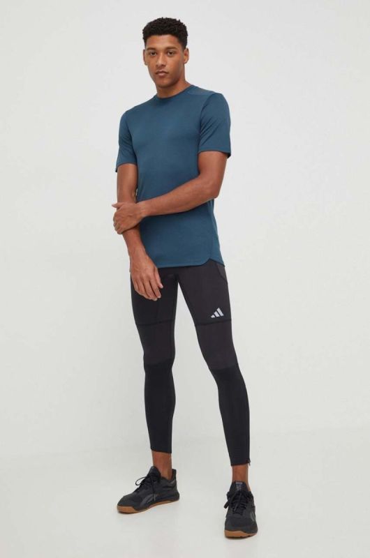 Тренувальна футболка adidas Performance Designed 4 Training колір зелений однотонна фото 2