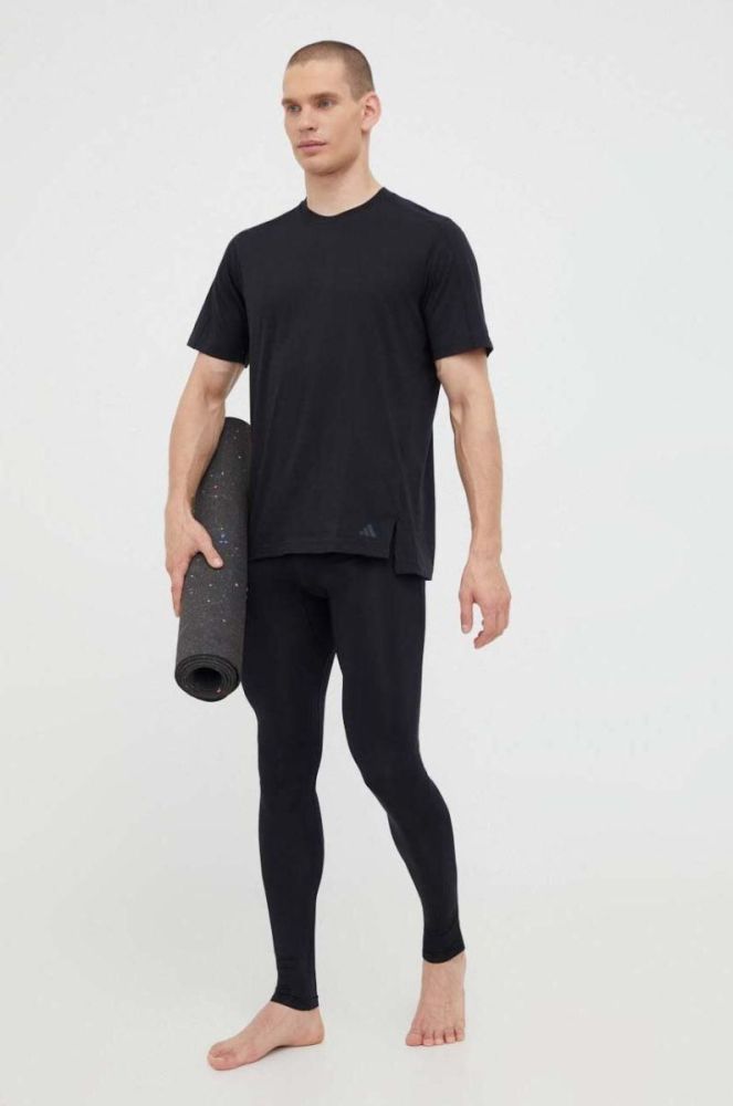 Тренувальна футболка adidas Performance Base колір чорний однотонна (3521683) фото 2