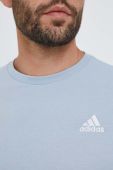 Бавовняна футболка adidas однотонний колір блакитний (3333273)