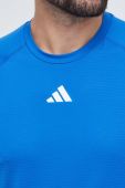 Тренувальна футболка adidas Performance Train Icons з принтом колір блакитний