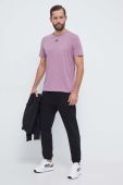 Футболка adidas чоловічий колір рожевий з принтом
