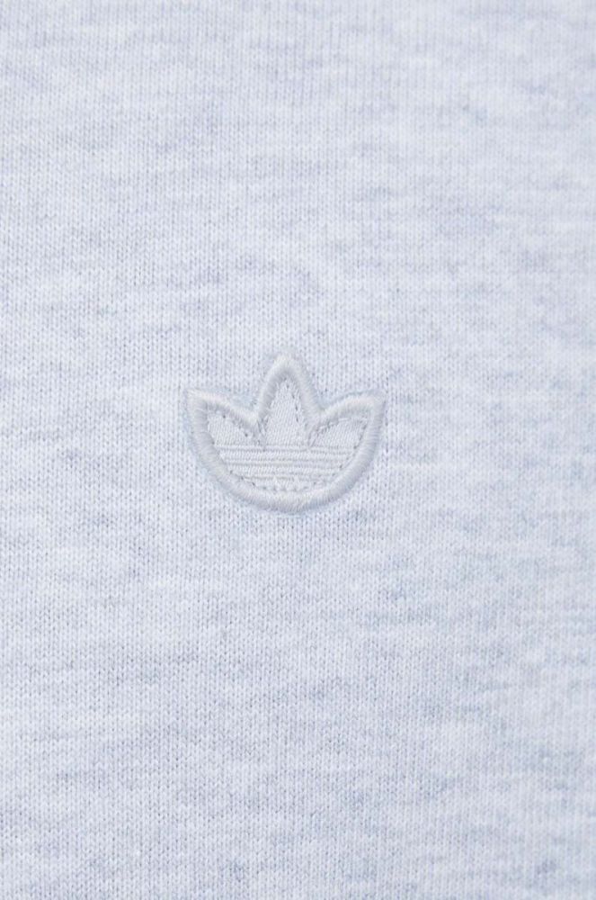 Бавовняна футболка adidas Originals колір сірий меланж фото 5
