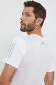 Бігова футболка adidas Performance Run for the Oceans колір білий з принтом