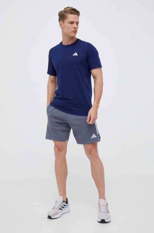 Тренувальна футболка adidas Performance Train Essentials Feelready колір синій однотонна фото 2
