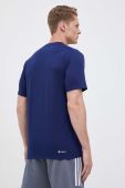 Тренувальна футболка adidas Performance Train Essentials Feelready колір синій однотонна