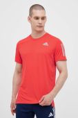 Бігова футболка adidas Performance Own the Run колір помаранчевий з принтом