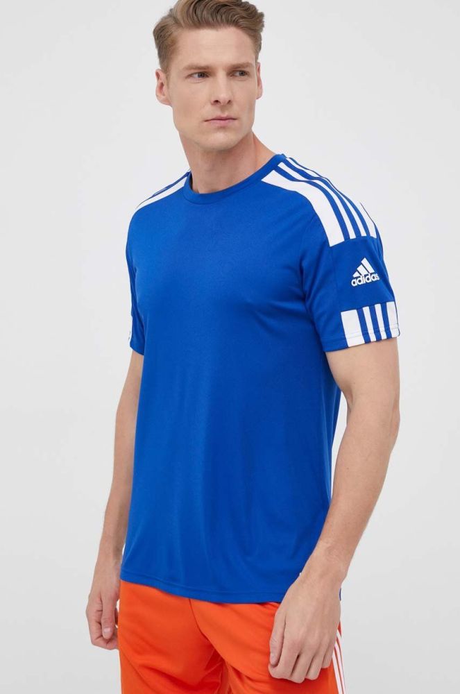 Тренувальна футболка adidas Performance Squadra 21 з аплікацією колір блакитний