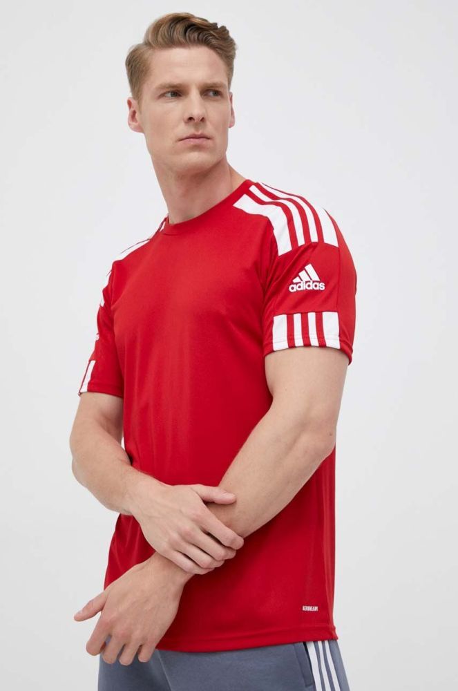 Тренувальна футболка adidas Performance Squadra 21 колір червоний з аплікацією