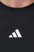 Тренувальна футболка adidas Performance Techfit колір чорний однотонна