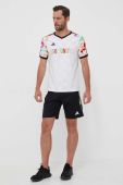 Тренувальна футболка adidas Performance Pride Tiro колір білий візерунок