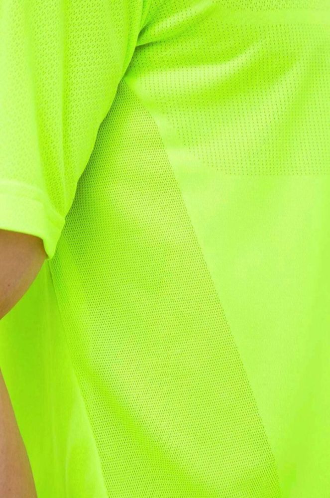 Бігова футболка adidas Performance Ultimate колір зелений однотонна фото 6