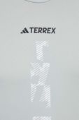 Спортивна футболка adidas TERREX Agravic колір сірий з принтом