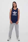 Бавовняна футболка adidas Originals колір синій