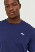 Бавовняна футболка Fila колір синій однотонний