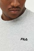 Бавовняна футболка Fila колір сірий однотонний
