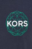 Бавовняна футболка Michael Kors колір синій з принтом (3578643)