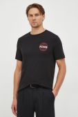 Бавовняна футболка Michael Kors колір чорний з принтом (3578653)