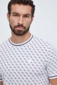 Футболка Guess чоловічий колір білий візерунок (3551693)