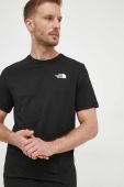 Бавовняна футболка The North Face колір чорний з принтом (3388968)