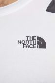 Спортивна футболка The North Face колір білий однотонний