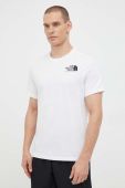 Бавовняна футболка The North Face колір білий з принтом (3520694)