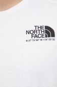 Бавовняна футболка The North Face колір білий з принтом (3520694)