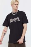 Бавовняна футболка Vertere Berlin колір чорний візерунок (3587812)