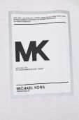 Бавовняна футболка Michael Kors колір білий з принтом (3538980)