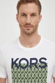 Бавовняна футболка Michael Kors колір білий з принтом (3564982)